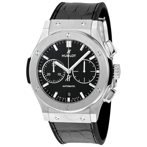 hublot classic fusion black dial titanium men& 39|Hublot Classic Fusion Black Dial Titanium Men's Watch .